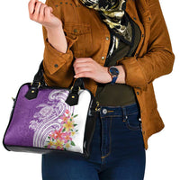 Aloha Kauai Island Personalized Shoulder Handbag Lilac Dreamy Turtle