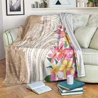 Aloha Ni’ihau Island Personalized Blanket Beige Dreamy Turtle