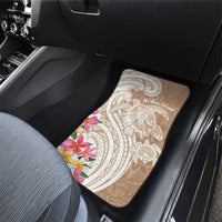 Aloha Ni’ihau Island Personalized Car Mats Beige Dreamy Turtle
