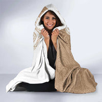 Aloha Ni’ihau Island Personalized Hooded Blanket Beige Dreamy Turtle