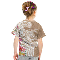 Aloha Ni’ihau Island Personalized Kid T Shirt Beige Dreamy Turtle