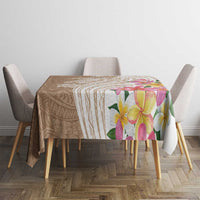 Aloha Ni’ihau Island Personalized Tablecloth Beige Dreamy Turtle