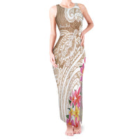 Aloha Ni’ihau Island Personalized Tank Maxi Dress Beige Dreamy Turtle