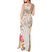 Aloha Ni’ihau Island Personalized Tank Maxi Dress Beige Dreamy Turtle