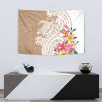 Aloha Ni’ihau Island Personalized Tapestry Beige Dreamy Turtle