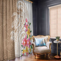 Aloha Ni’ihau Island Personalized Window Curtain Beige Dreamy Turtle