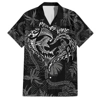 Hawaii Father's Day Vintage Lei Hawaiian Shirt Hauoli la Makuakane - Black LT7 Black - Polynesian Pride