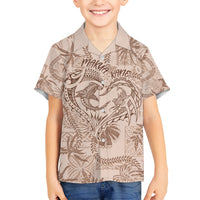 Hawaii Father's Day Vintage Lei Hawaiian Shirt Hauoli la Makuakane - Beige LT7 - Polynesian Pride
