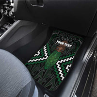 Maori Taiaha Pounamu Whakairo Personalized Car Mats Jade Poutama Motifs
