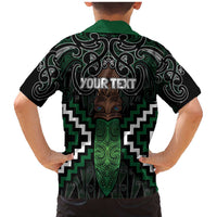 Maori Taiaha Pounamu Whakairo Personalized Family Matching Mermaid Dress and Hawaiian Shirt Jade Poutama Motifs LT7 - Polynesian Pride