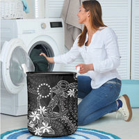 Black Kuki Airani Tapakau Laundry Basket Tribal Anchor Mix Tiare