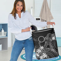 Black Kuki Airani Tapakau Laundry Basket Tribal Anchor Mix Tiare