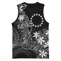 Black Kuki Airani Tapakau Basketball Jersey Tribal Anchor Mix Tiare