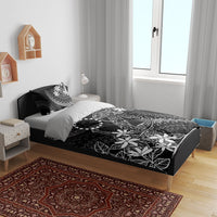 Black Kuki Airani Tapakau Bedding Set Tribal Anchor Mix Tiare