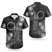 Black Kuki Airani Tapakau Couples Matching Puletasi and Hawaiian Shirt Tribal Anchor Mix Tiare LT7 - Polynesian Pride
