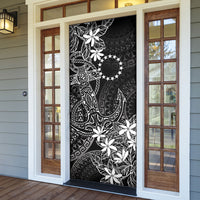 Black Kuki Airani Tapakau Door Cover Tribal Anchor Mix Tiare