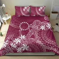 Maroon Kuki Airani Tapakau Bedding Set Tribal Anchor Mix Tiare