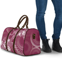 Maroon Kuki Airani Tapakau Travel Bag Tribal Anchor Mix Tiare
