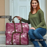 Maroon Kuki Airani Tapakau Travel Bag Tribal Anchor Mix Tiare