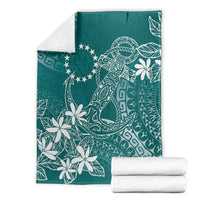 Teal Kuki Airani Tapakau Blanket Tribal Anchor Mix Tiare