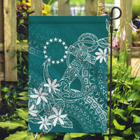 Teal Kuki Airani Tapakau Garden Flag Tribal Anchor Mix Tiare