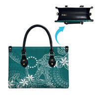 Teal Kuki Airani Tapakau Leather Bag Tribal Anchor Mix Tiare