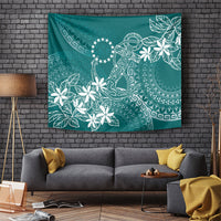 Teal Kuki Airani Tapakau Tapestry Tribal Anchor Mix Tiare