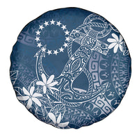 Navy Kuki Airani Tapakau Spare Tire Cover Tribal Anchor Mix Tiare