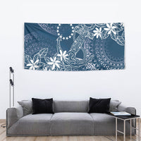Navy Kuki Airani Tapakau Tapestry Tribal Anchor Mix Tiare