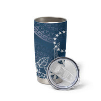 Navy Kuki Airani Tapakau Tumbler Cup Tribal Anchor Mix Tiare