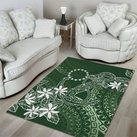 Sage Green Kuki Airani Tapakau Area Rug Tribal Anchor Mix Tiare