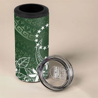 Sage Green Kuki Airani Tapakau 4 in 1 Can Cooler Tumbler Tribal Anchor Mix Tiare LT7 - Polynesian Pride