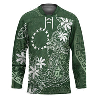 Sage Green Kuki Airani Tapakau Hockey Jersey Tribal Anchor Mix Tiare