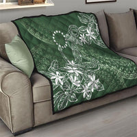 Sage Green Kuki Airani Tapakau Quilt Tribal Anchor Mix Tiare