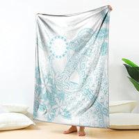 Turquoise Kuki Airani Tapakau Blanket Tribal Anchor Mix Tiare