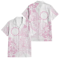 Candy Pink Kuki Airani Tapakau Family Matching Short Sleeve Bodycon Dress and Hawaiian Shirt Tribal Anchor Mix Tiare LT7 Dad's Shirt - Short Sleeve Candy Pink - Polynesian Pride
