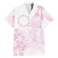 Candy Pink Kuki Airani Tapakau Family Matching Summer Maxi Dress and Hawaiian Shirt Tribal Anchor Mix Tiare LT7 Dad's Shirt - Short Sleeve Candy Pink - Polynesian Pride