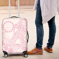 Candy Pink Kuki Airani Tapakau Luggage Cover Tribal Anchor Mix Tiare