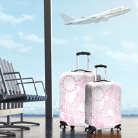 Candy Pink Kuki Airani Tapakau Luggage Cover Tribal Anchor Mix Tiare