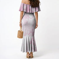 Candy Pink Kuki Airani Tapakau Mermaid Dress Tribal Anchor Mix Tiare LT7 - Polynesian Pride