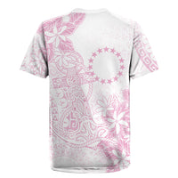 Candy Pink Kuki Airani Tapakau Rugby Jersey Tribal Anchor Mix Tiare