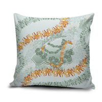 Hawaii Kaho'olawe Island Flowers Lei Pillow Cover Silver Hinahina Kū Kahakai