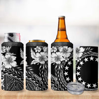 Kia Orana Cook Islands 4 in 1 Can Cooler Tumbler Tiare & Stars