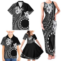 Kia Orana Cook Islands Family Matching Tank Maxi Dress and Hawaiian Shirt Tiare and Stars