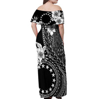 Kia Orana Cook Islands Off Shoulder Maxi Dress Tiare and Stars
