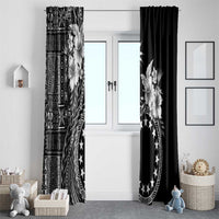Kia Orana Cook Islands Window Curtain Tiare and Stars