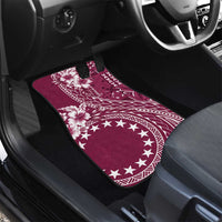 Kia Orana Cook Islands Car Mats Tiare and Stars - Maroon
