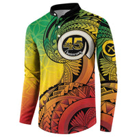 Vanuatu 45th Independence Anniversary Button Sweatshirt Ni-Van Sandroing LT7 - Polynesian Pride