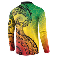 Vanuatu 45th Independence Anniversary Button Sweatshirt Ni-Van Sandroing LT7 - Polynesian Pride