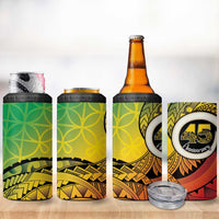Vanuatu 45th Independence Anniversary 4 in 1 Can Cooler Tumbler Ni-Van Sandroing - Polynesian Pride